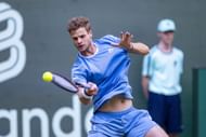 Yannick Hanfmann at the Halle Open 2025. (Photo: Getty)